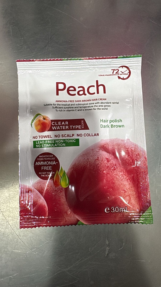 100% Original Black Shine – Water-Based, No Toxins – 10 Sachets (30ml Each) – Peach Fragrance